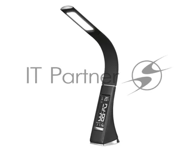 Светодиодная настольная лампа с дисплеем Ambrella light DE509 BK черный LED 3000-6400K 6W+LCD 2W