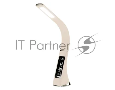 Светодиодная настольная лампа с дисплеем Ambrella light DE511 BG бежевый LED 3000-6400K 6W+LCD 2W