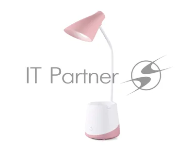 Светодиодная настольная лампа Ambrella light DE565 PI/WH розовый/белый LED 3000-6000K 5W