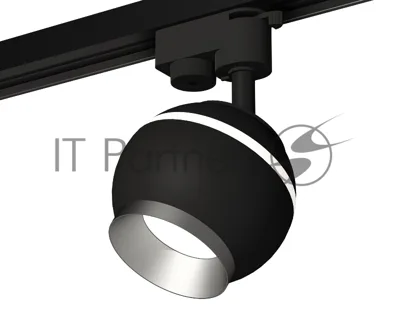 Светильник Ambrella light XT1102004 SBK/MCH черный песок/хром матовый GU5.3 LED 3W 4200K (A2521, C1102, N7033)