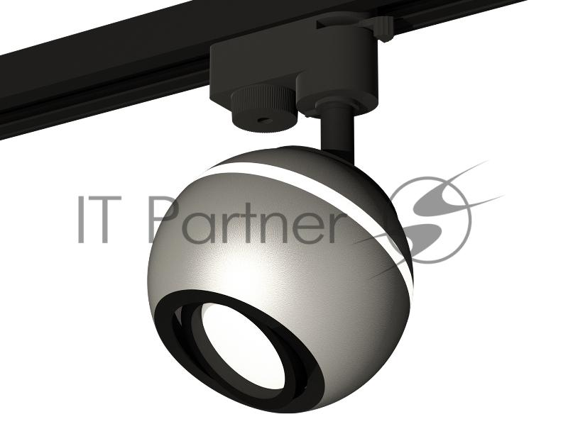 Светильник Ambrella light XT1103001 SSL/PBK серебро песок/черный полированный MR16 GU5.3 LED 3W 4200K (A2521, C1103, N7002)