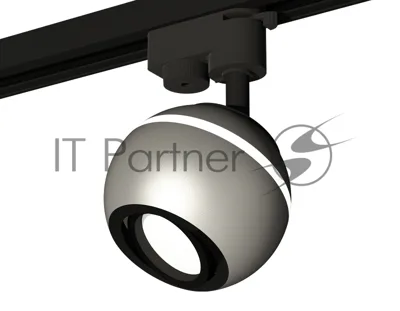 Светильник Ambrella light XT1103001 SSL/PBK серебро песок/черный полированный MR16 GU5.3 LED 3W 4200K (A2521, C1103, N7002)
