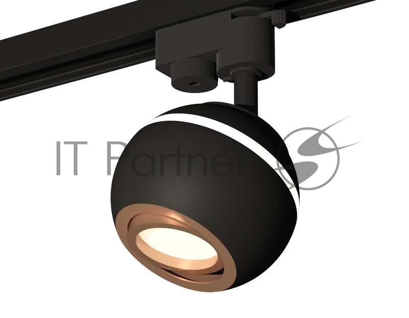 Светильник Ambrella light XT1102024 SBK/PPG черный песок/золото розовое полированное MR16 GU5.3 LED 3W 4200K