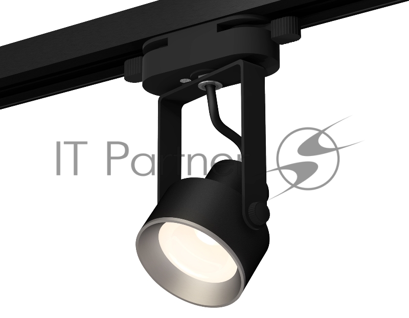 Светильник Ambrella light XT6602002 PBK/PSL черный полированный/серебро полированное MR16 GU10 (C6602, N6104)
