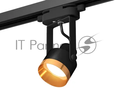 Светильник Ambrella light XT6602044 PBK/PYG черный полированный/золото желтое полированное MR16 GU10 (C6602, N6134)