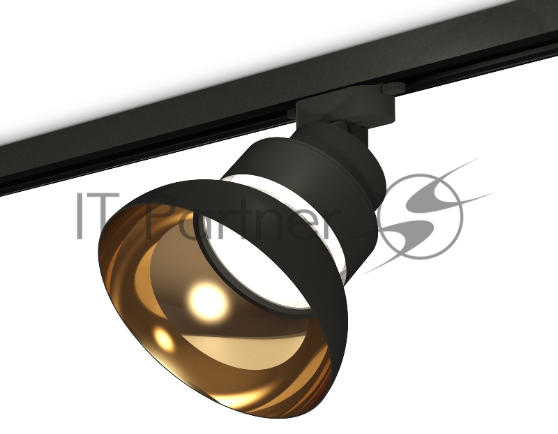 Светильник Ambrella light XT8102201SBK/PYG/CL черный песок/золото желтое полированое/прозрачный GX53
