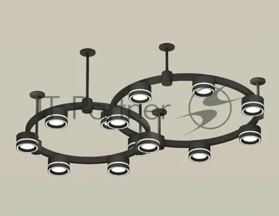 Светильник Ambrella light XR92221004/13 SBK/FR черный песок/белый матовый GX53 (A9222, A9227, C9238, C9232, N8434)