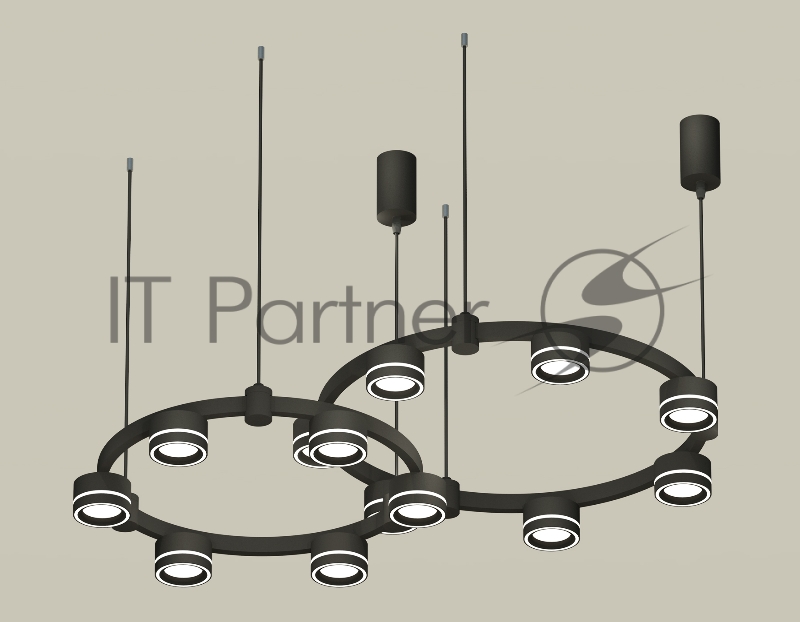 Светильник Ambrella light XR92091004/13 SBK/FR черный песок/белый матовый GX53 (A9209, C9238, C9232, N8434)