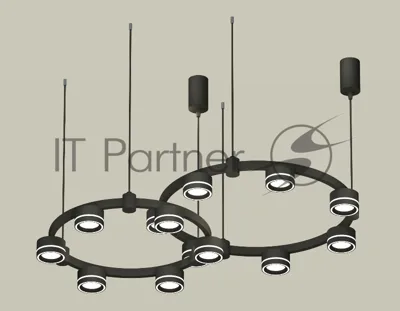 Светильник Ambrella light XR92091004/13 SBK/FR черный песок/белый матовый GX53 (A9209, C9238, C9232, N8434)