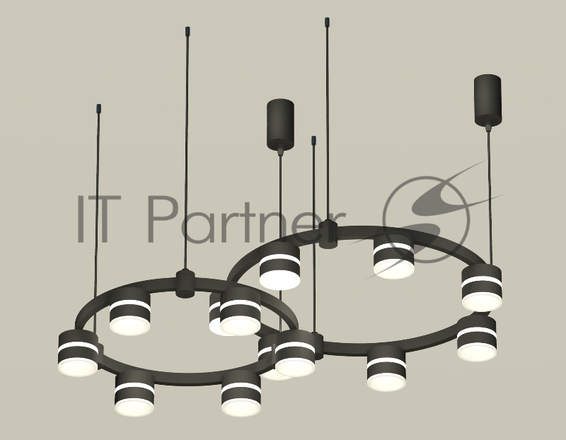 Светильник Ambrella light XR92091001/13 SBK/FR черный песок/белый матовый GX53 (A9209, C9238, C9232, N8445)