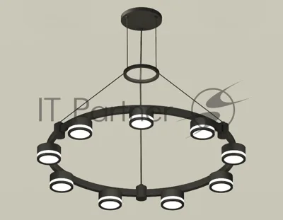 Светильник Ambrella light XR92051900/9 SBK/FR черный песок/белый матовый GX53 (A9205, C9242, N8415)