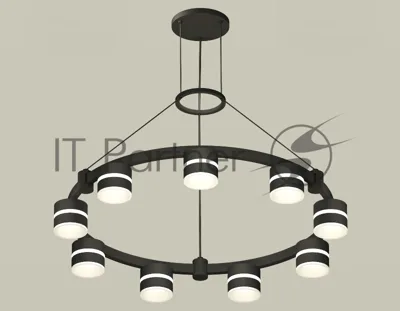 Светильник Ambrella light XR92051902/9 SBK/FR черный песок/белый матовый GX53 (A9205, C9242, N8445)