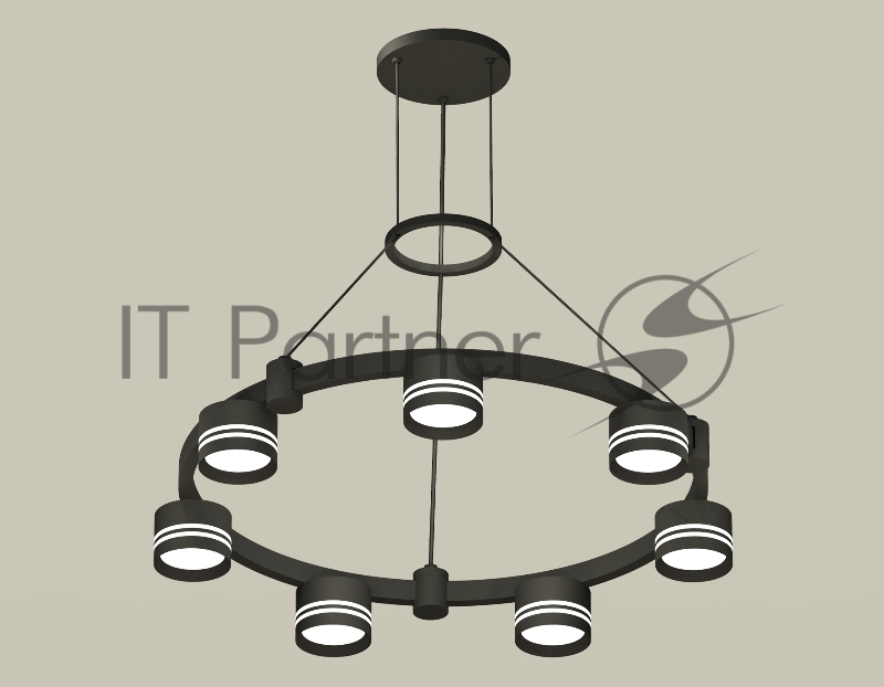 Светильник Ambrella light XR92051603/7 SBK/FR черный песок/белый матовый GX53 (A9205, C9238, N8478)