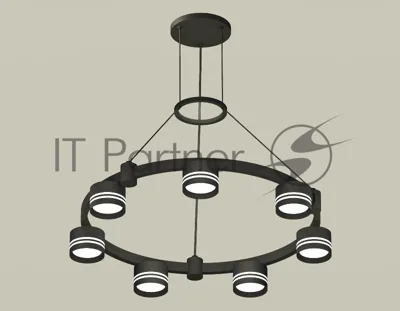 Светильник Ambrella light XR92051603/7 SBK/FR черный песок/белый матовый GX53 (A9205, C9238, N8478)