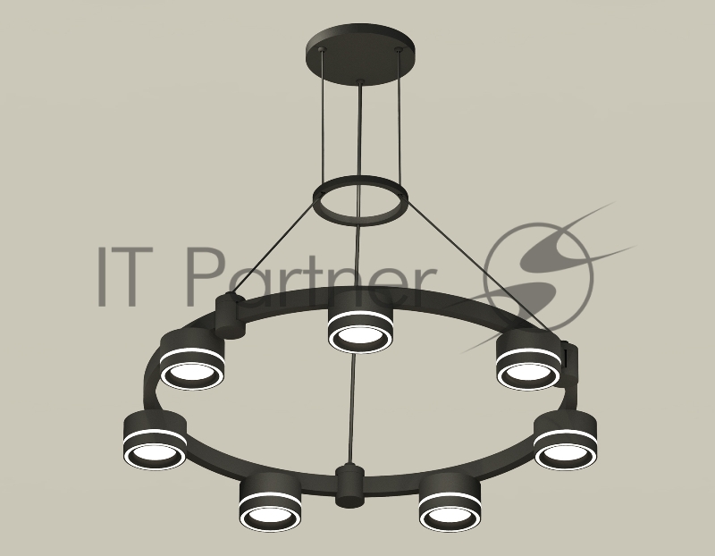 Светильник Ambrella light XR92051601/7 SBK/FR черный песок/белый матовый GX53 (A9205, C9238, N8434)