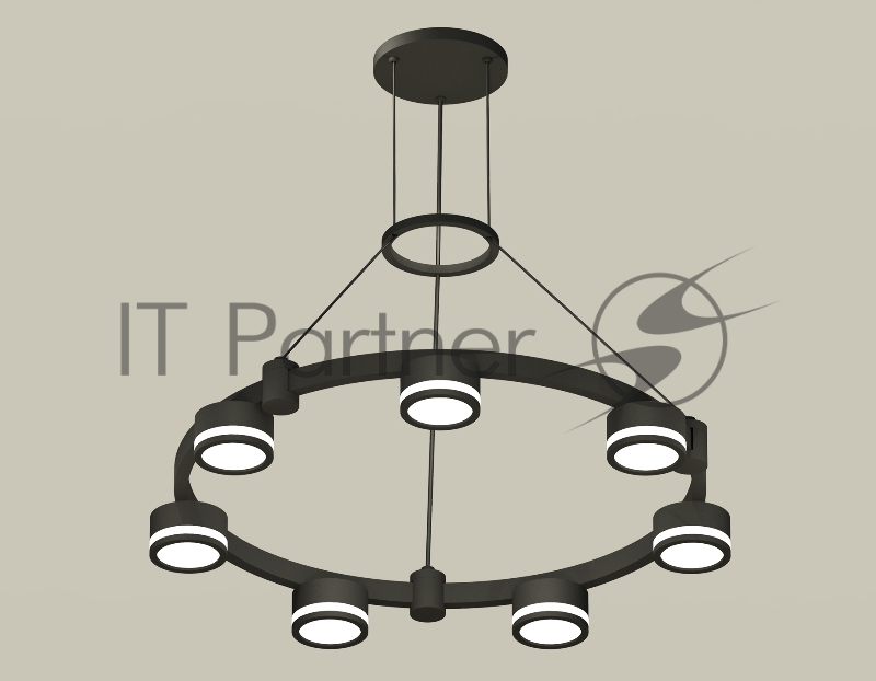 Светильник Ambrella light XR92051600/7 SBK/FR черный песок/белый матовый GX53 (A9205, C9238, N8415)