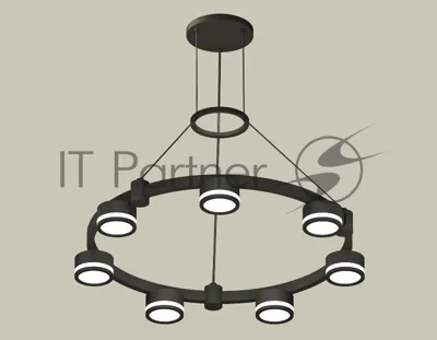 Светильник Ambrella light XR92051600/7 SBK/FR черный песок/белый матовый GX53 (A9205, C9238, N8415)