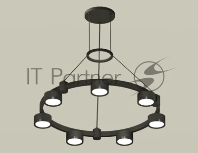 Светильник Ambrella light XR92051500/7 SBK/PBK черный песок/черный полированный GX53 (A9205, C9238, N8113)