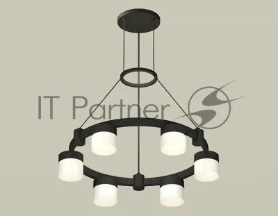 Светильник Ambrella light XR92051204/6 SBK/FR черный песок/белый матовый GX53 (A9205, C9232, N8402)