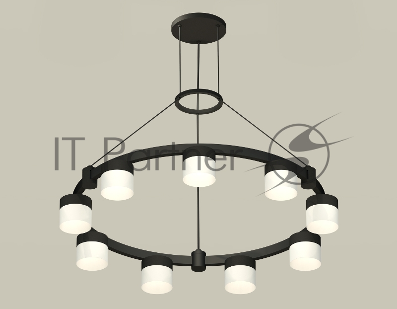 Светильник Ambrella light XR92051904/9 SBK/FR черный песок/белый матовый GX53 (A9205, C9242, N8402)