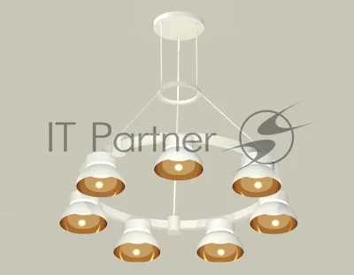 Светильник Ambrella light XR92031402/7 SWH/PYG/CL белый песок/золото желтое полированное/прозрачный GX53 (A9203, C9236, N8144)