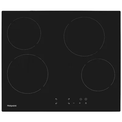 Электрическая варочная поверхность Hotpoint HR 6O1 C, 4 конфорки, стеклокерамика, 6800 Вт
