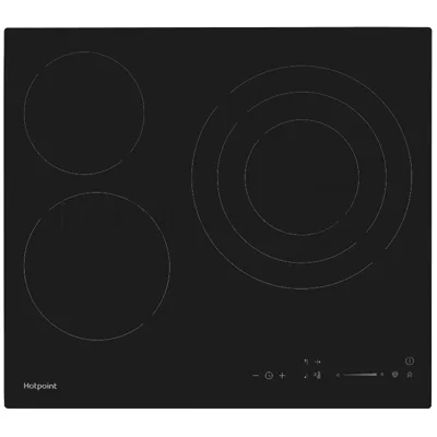 Электрическая варочная поверхность Hotpoint HR 6O3 CS, 3 конфорки, с зоной расширения, стеклокерамика, 5700 Вт