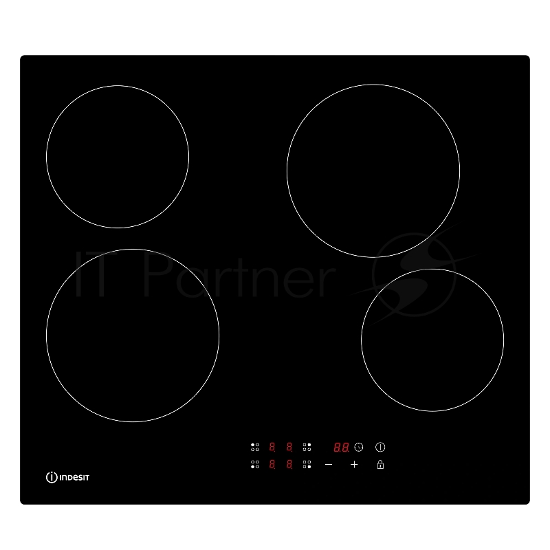 Электрическая варочная поверхность Indesit IRCM 160, 4 конфорки, стеклокерамика, 6800 Вт