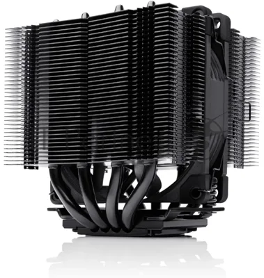 Кулер для процессора Noctua NH-D9L chromax черный, 92 мм, медь, 0-2000 об/мин, 22.8 дБ, 4 pin PWM, 140 Вт, высота 110 мм