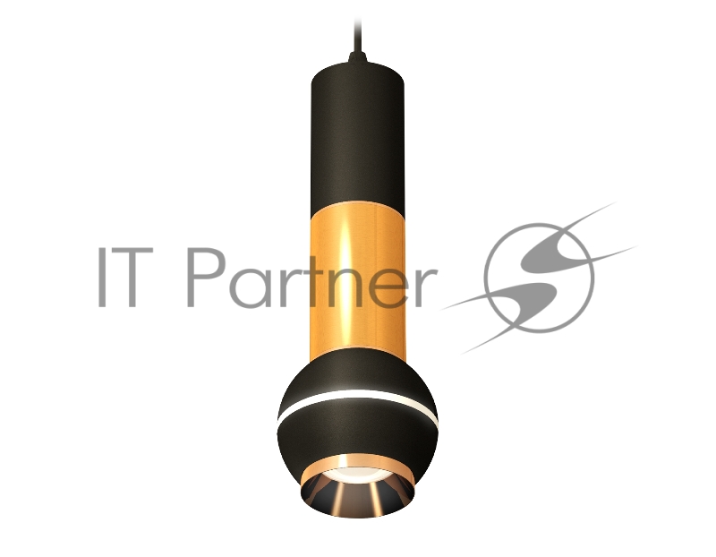 Светильник Ambrella XP1102030 SBK/PYG черный песок/золото желтое полированное MR16 GU5.3 LED 3W 4200K