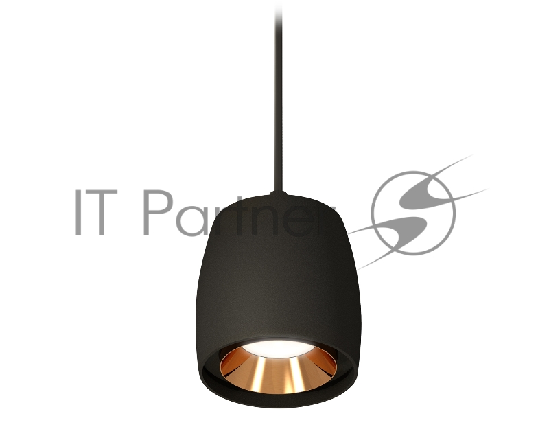 Светильник Ambrella Light XP1142001 SBK/PYG черный песок/золото желтое полированное MR16 GU5.3 (A2311, C1142, N7034)