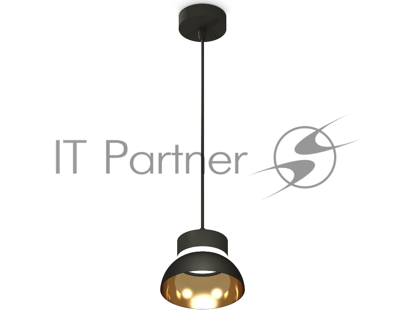 Светильник Ambrella Light XP8111051 SBK/PYG/CL черный песок/золото желтое полированное/прозрачный GX53
