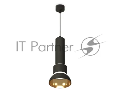 Светильник Ambrella Light XP8111007 SBK/PYG/CL черный песок/золото желтое полированное/прозрачный GX53