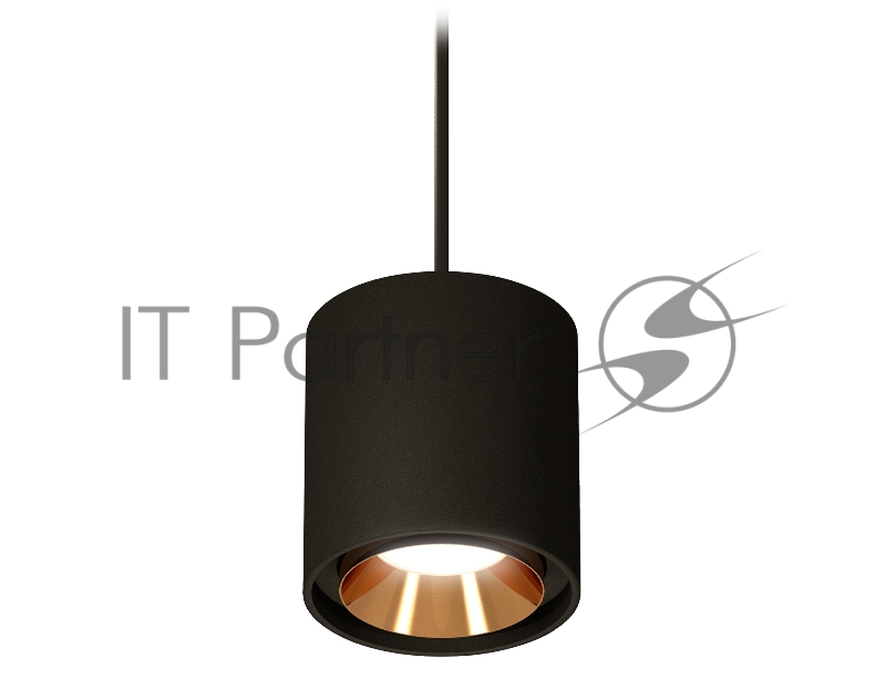 Светильник Ambrella Light XP7723001 SBK/PYG черный песок/золото желтое полированное MR16 GU5.3 (A2311, C7723, N7034)