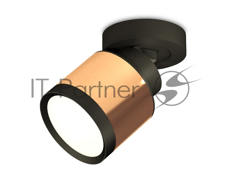 Светильник Ambrella Light XM8122001 PPG/SBK/PBK золото розовое полированное/черный песок/черный полированный GX53