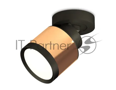 Светильник Ambrella Light XM8122001 PPG/SBK/PBK золото розовое полированное/черный песок/черный полированный GX53