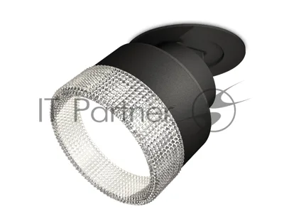 Светильник Ambrella Light XM8102540 SBK/CL черный песок/прозрачный GX53 (A2242, A2106, C8102, N8480)