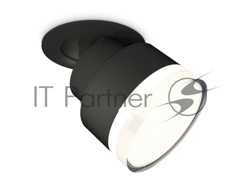 Светильник Ambrella Light XM8102528 SBK/FR/CL черный песок/белый матовый/прозрачный GX53 (A2242, A2106, C8102, N8399)