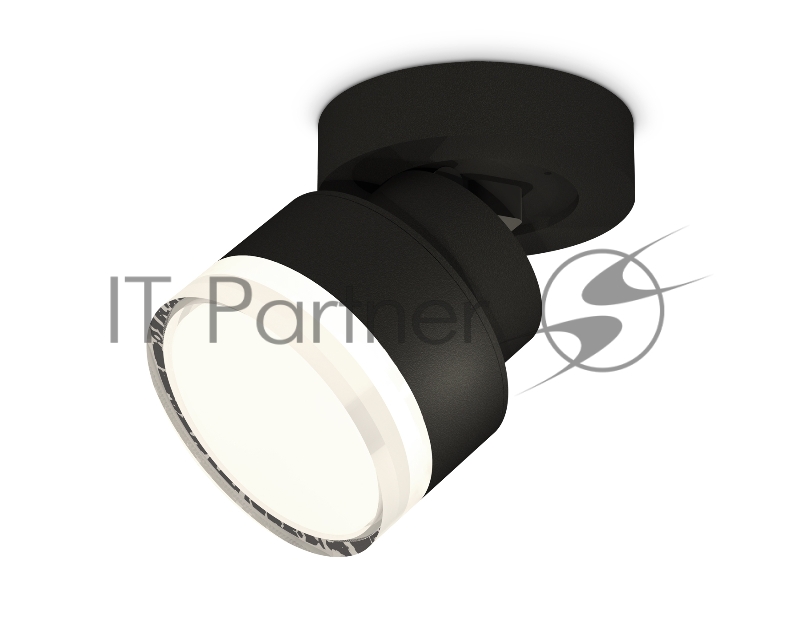 Светильник Ambrella Light XM8102028 SBK/FR/CL черный песок/белый матовый/прозрачный GX53 (A2229, A2106, C8102, N8399)