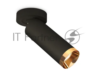 Светильник Ambrella Light XM6343204 SBK/PYG черный песок/золото желтое полированное MR16 GU5.3 (A2229, C6343, N6134)