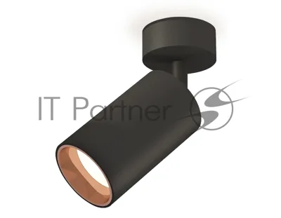 Светильник Ambrella Light XM6323005 SBK/PPG черный песок/золото розовое полированное MR16 GU5.3 (A2210, C6323, N6114)