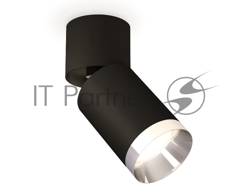 Светильник Ambrella Light XM6313042 SBK/BK/PSL черный песок/черный/серебро полированное MR16 GU5.3 (A2221, C6313, N6132)