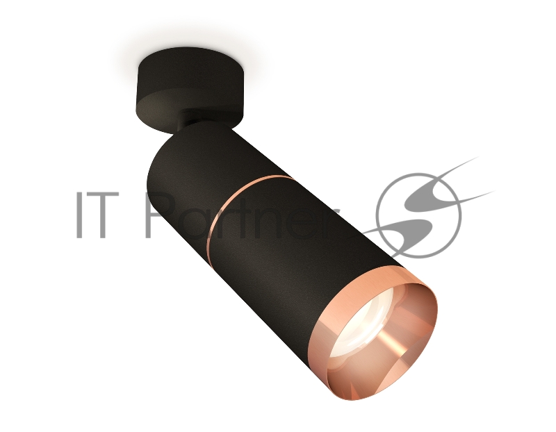 Светильник Ambrella Light XM6313013 SBK/PPG черный песок/золото розовое полированное MR16 GU5.3