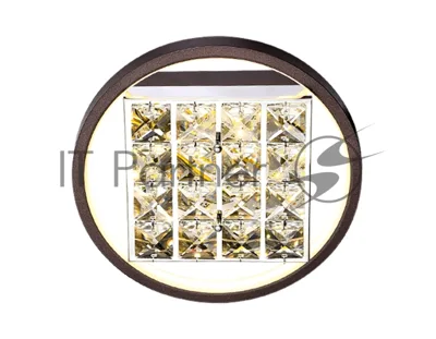 Настенно-потолочный светодиодный светильник Ambrella light FA105 CF кофе 15 W 3000K D230*70 (Без ПДУ)