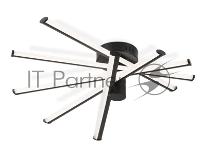 Потолочный светодиодный светильник Ambrella light FL6222 BK черный 70W 3000K-6400K 605*605*170 (ПДУ ИК)