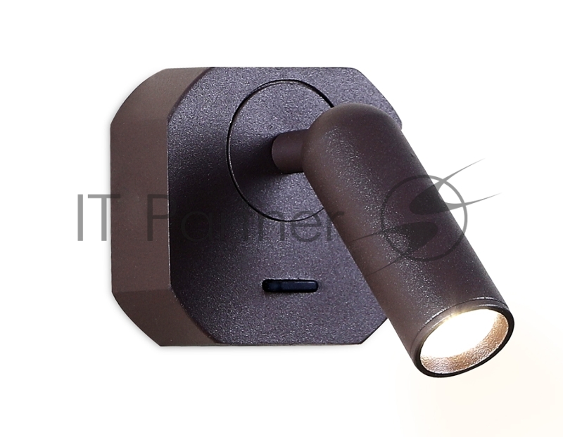 Настенный светодиодный светильник Ambrella light FW283 SCF кофе песок LED 4200K 3W 66*66*65