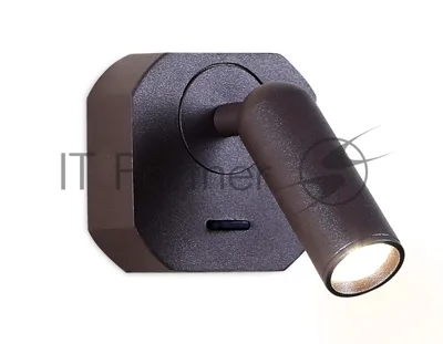 Настенный светодиодный светильник Ambrella light FW283 SCF кофе песок LED 4200K 3W 66*66*65