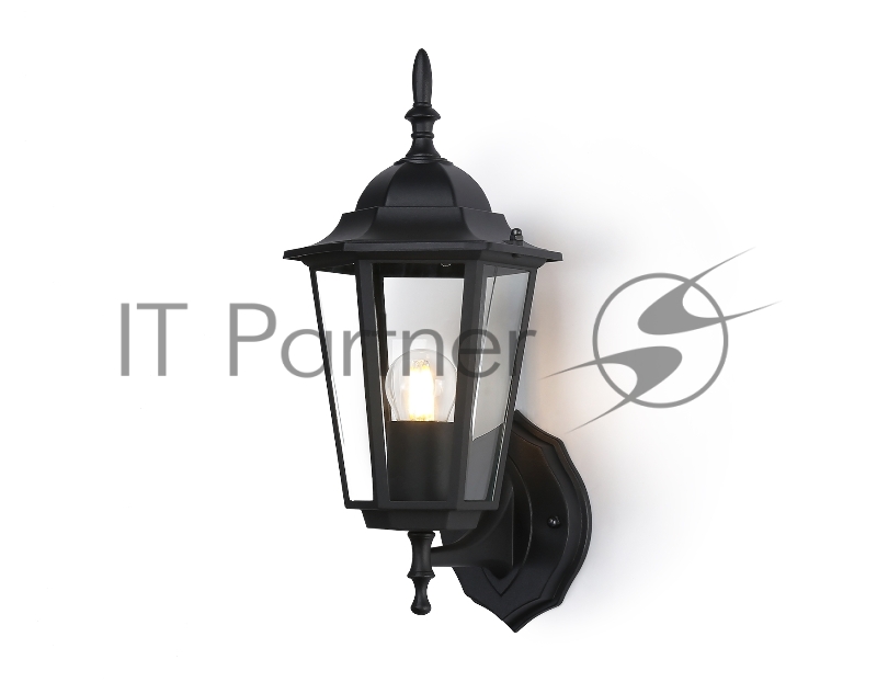 Уличный настенный светильник Ambrella light ST2010 BK/CL черный/прозрачный IP54 E27 max 40W 360*150*210