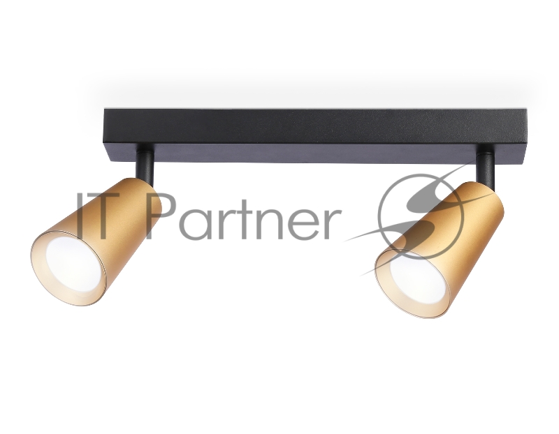 Накладной поворотный спот Ambrella light TA13146/2 BK/GD черный/золото GU10/2 max 12W 295*60*130