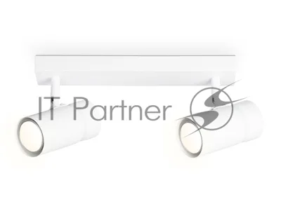 Накладной поворотный спот Ambrella light TA13177/2 WH белый GU10/2 max 12W 295*60*130